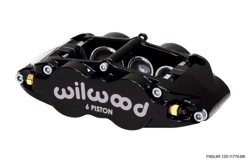 Wilwood — Wilwood Caliper-Narrow Superlite 6R-LH - Black 1.62/1.12/1.12in Pistons 1.25in Disc
BRAKE CALIPER