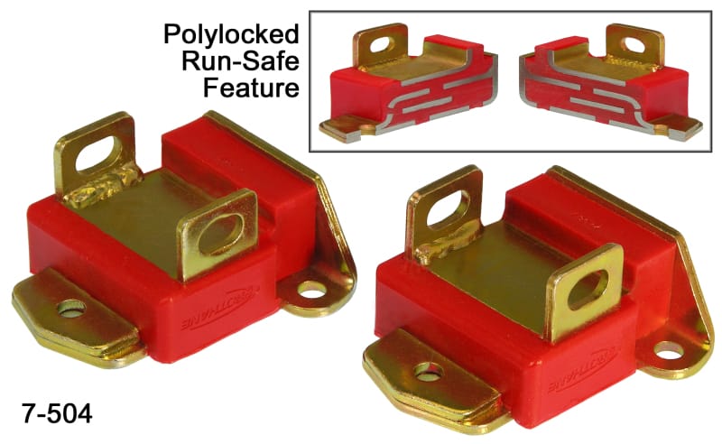 Prothane — Prothane GM Motor Mounts - Type A Short - Red
ENGINE MOUNTS