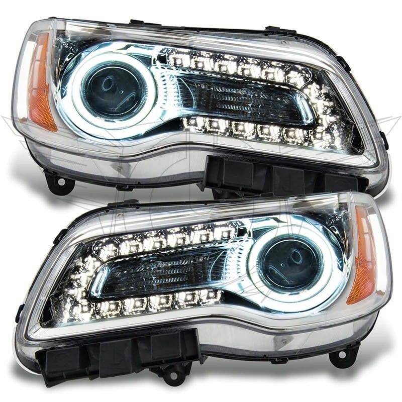 ORACLE Lighting — Oracle 11-14 Chrysler 300C SMD HL - Chrome - NON HID - ColorSHIFT w/ BC1 Controller