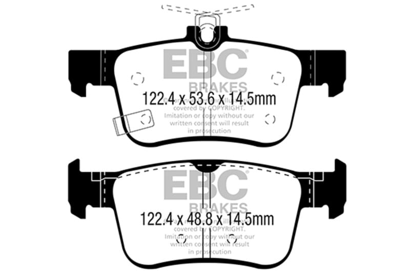 EBC — EBC 2017+ Honda Civic Type-R Redstuff Rear Brake Pads
Disc Brake Pad