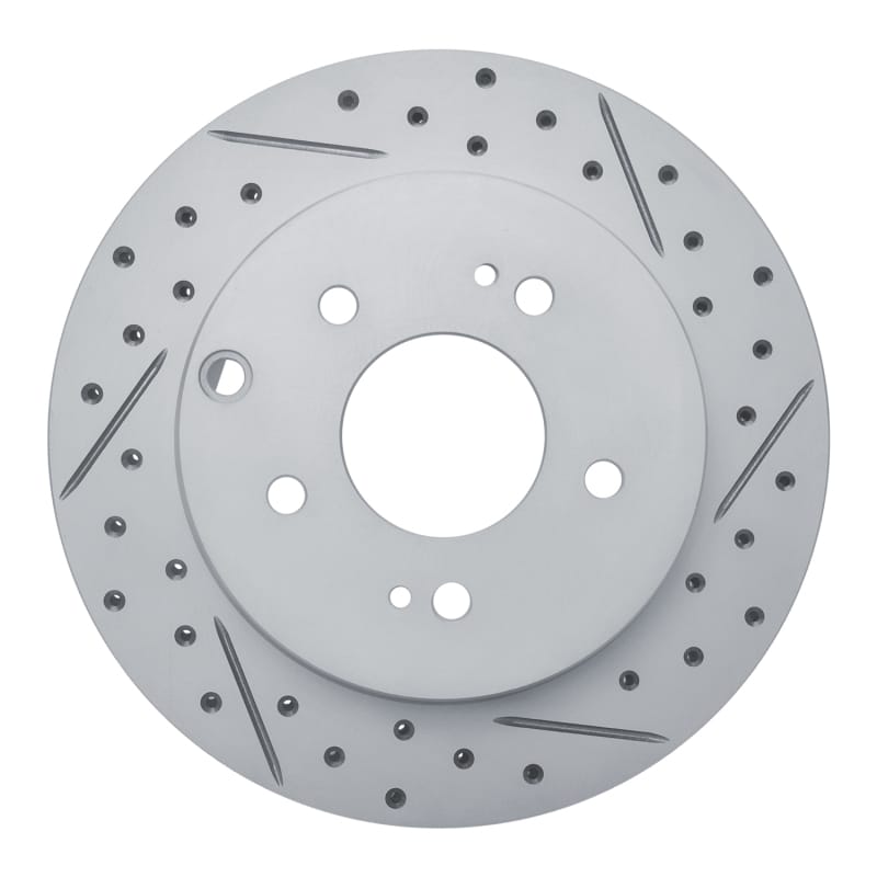 R1 Concepts — R1 06-12 Mitsubishi Eclipse Rear Right Drilled & Slotted Geo-Carbon Rotor