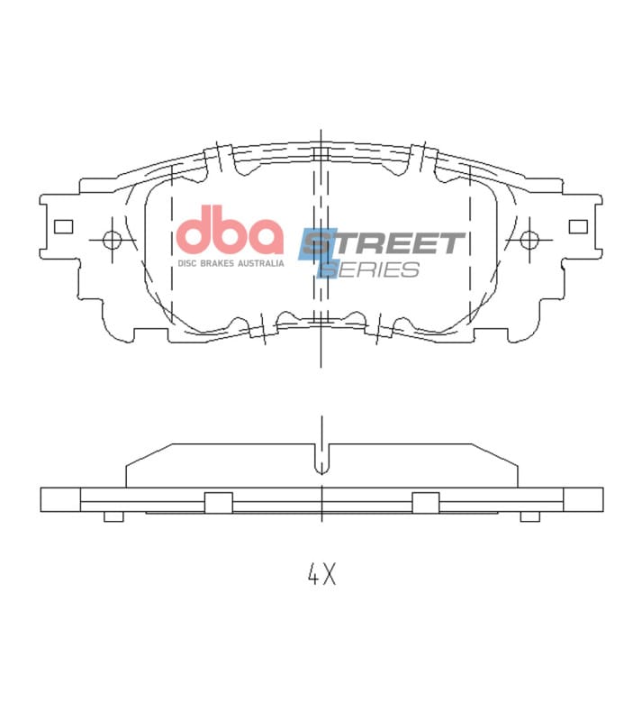 DBA — DBA 2018+ Toyota C-HR Street Series Rear Brake Pads
Brake Pad