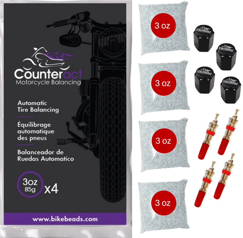 Counteract — Counteract Motorcycle Balancing Bead Shop Pack (4) 3oz Bags