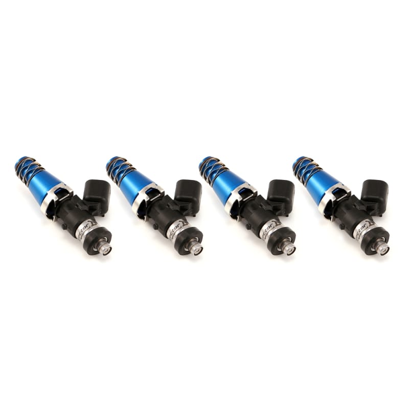 Injector Dynamics — Injector Dynamics 1340cc Injectors - 60mm Length - 11mm Blue Top - Denso Lower Cushion (Set of 4)