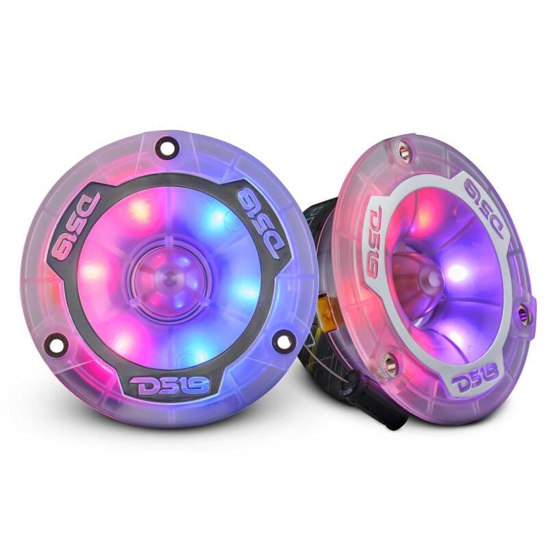 DS18 — DS18 3.8in Super Bullet Tweeter 120 Watts RMS 1in Aluminum Vc 4 ohm Digital LED Lights