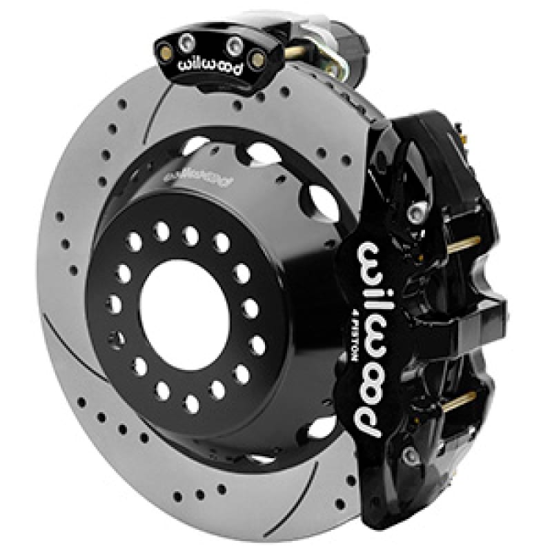 Wilwood — Wilwood AERO4 Big Brake Rear Electronic Parking Brake Kit - Black - Powder Coat Caliper - D/S Rotor
BRAKE KIT