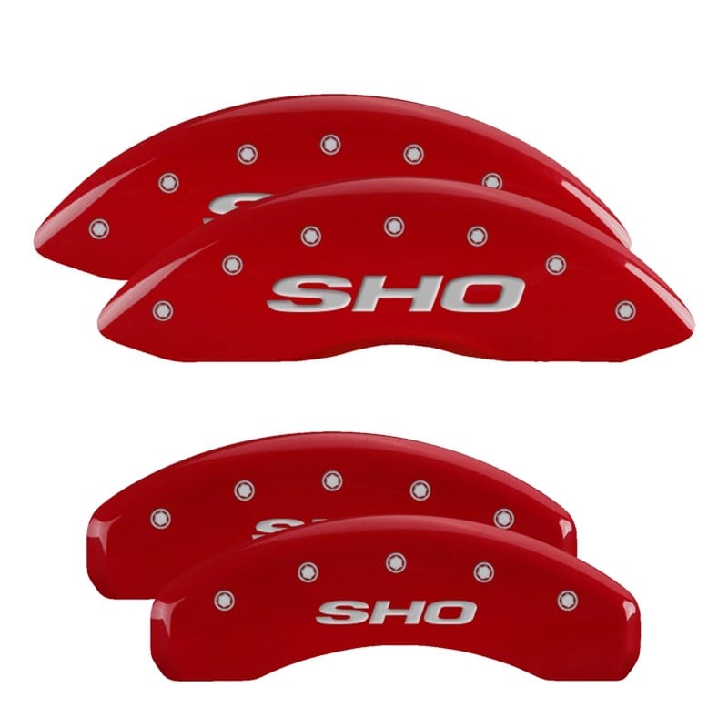 MGP — MGP 4 Caliper Covers Engraved Front & Rear SHO Red finish silver ch
Caliper Covers