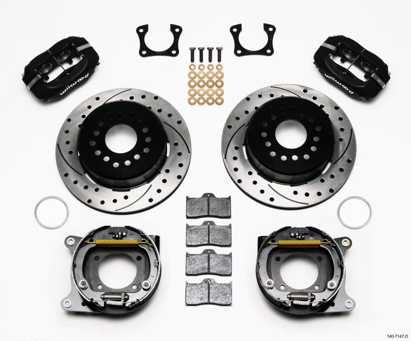 Wilwood — Wilwood Forged Dynalite P/S Park Brake Kit Drilled 58-64 Olds/Pontiac Ends
BRAKE KIT