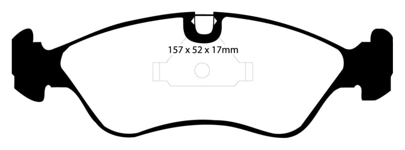 EBC — EBC 91-95 Opel Astra 2.0 Redstuff Front Brake Pads