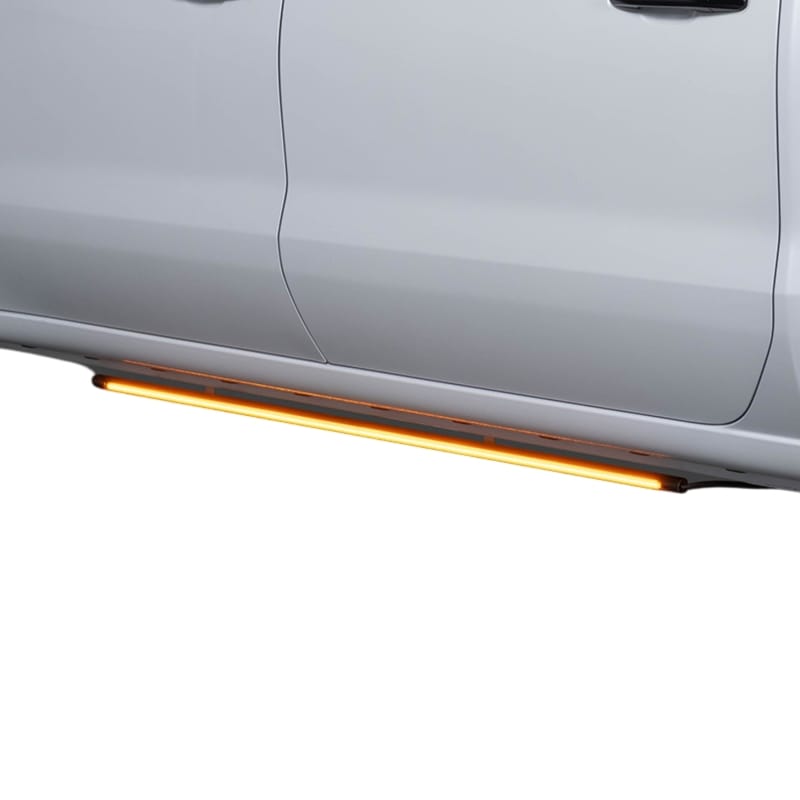 Putco — Putco 2011-2022 Dodge Durango Blade Rocker Kits Sideliners - Amber/White w/ White Override