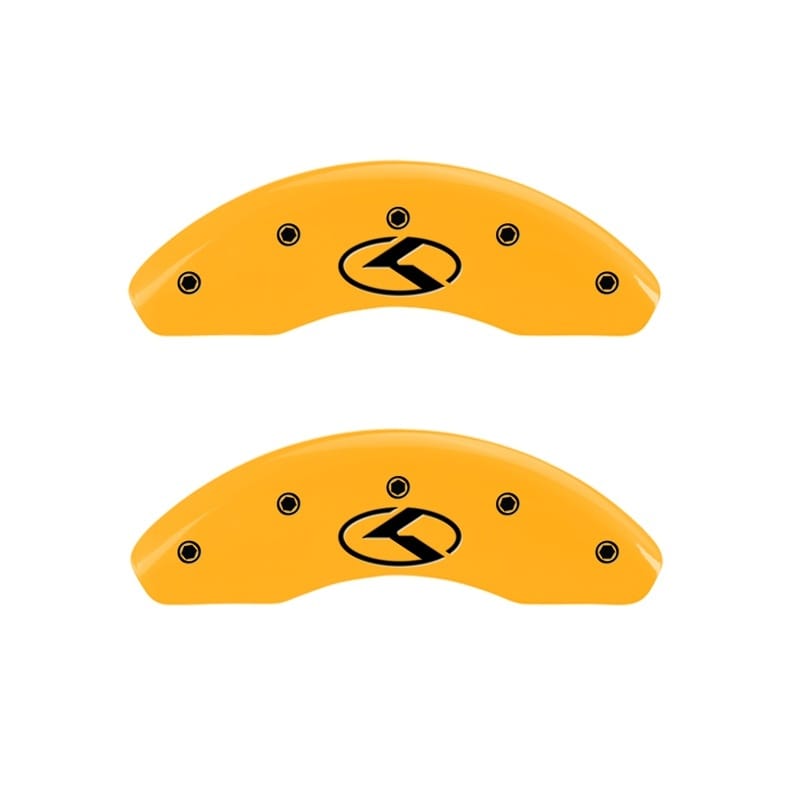 MGP — MGP 2 Caliper Covers Engraved Front Circle K/Kia Yellow Finish Black Char 2018 Kia Rio
Caliper Covers