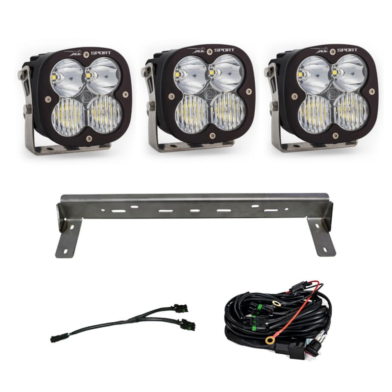 Baja Designs — Baja Designs 15-19 Chevy Silverado 2500/3500HD XL Sport LED Bumper Kit (Driving/Spot/Wide Cornering)