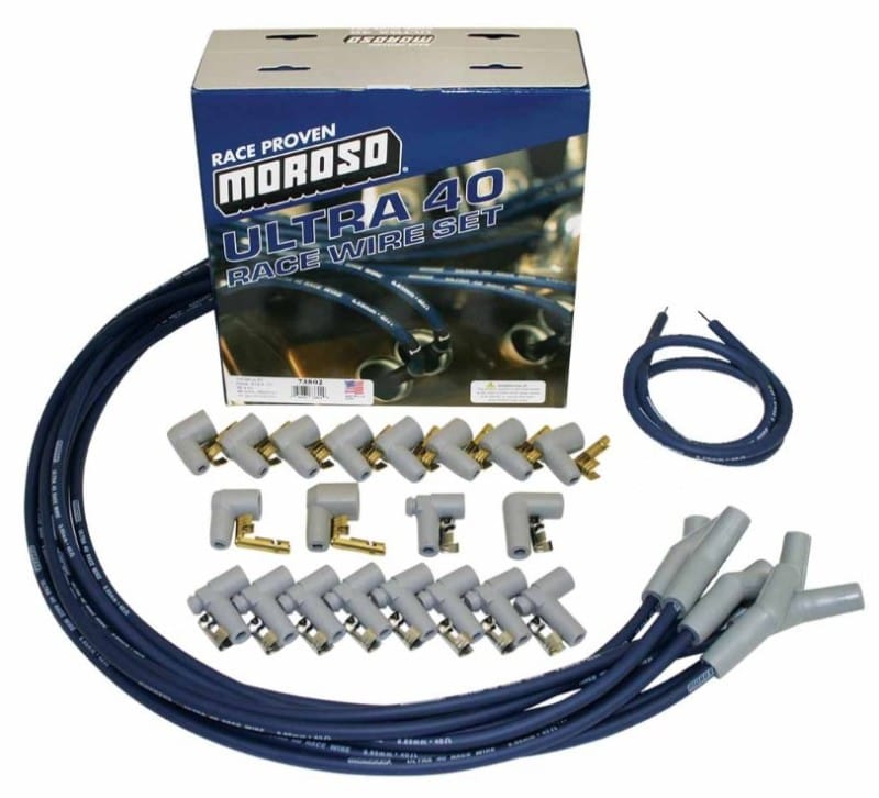 Moroso — Moroso Universal Ignition Wire Set - Ultra 40 - 135 Degree - Blue