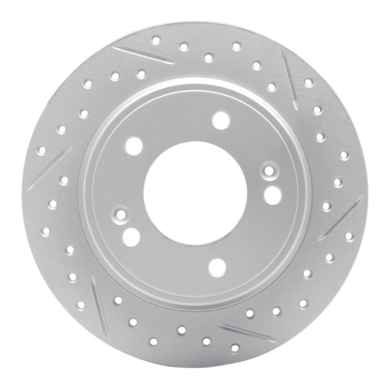 R1 Concepts — R1 17-25 Hyundai Veloster Rear Right Drilled & Slotted Geo-Carbon Rotor