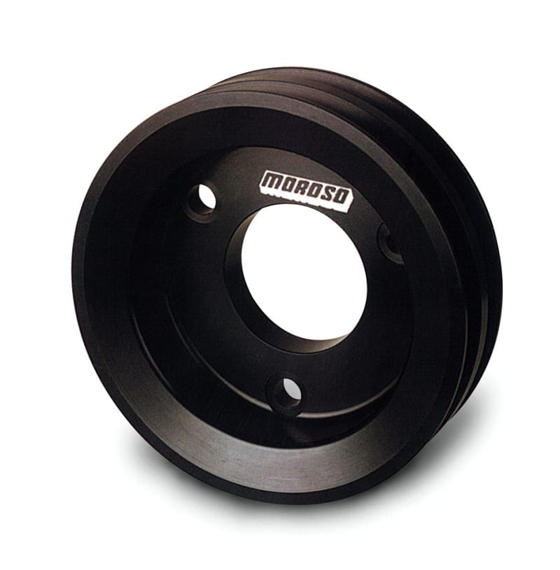 Moroso — Moroso Chevrolet Big Block (w/Short Pump) Crankshaft Pulley - Double Groove - Billet Aluminum