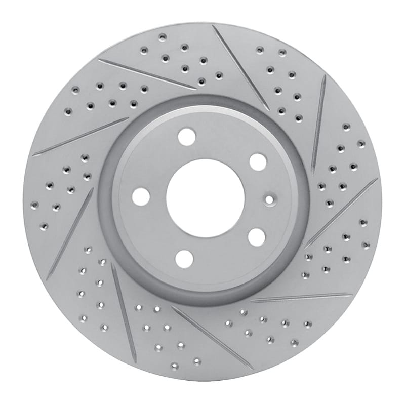 R1 Concepts — R1 11-17 Audi Q5 (Mexico) Front Right Drilled & Slotted Geo-Carbon Rotor