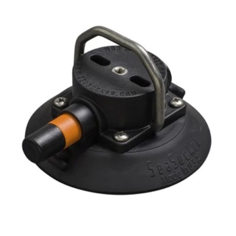 SeaSucker — SeaSucker 4.5in. SeaSucker w/Flat-Top Stainless Steel D-Ring - Black