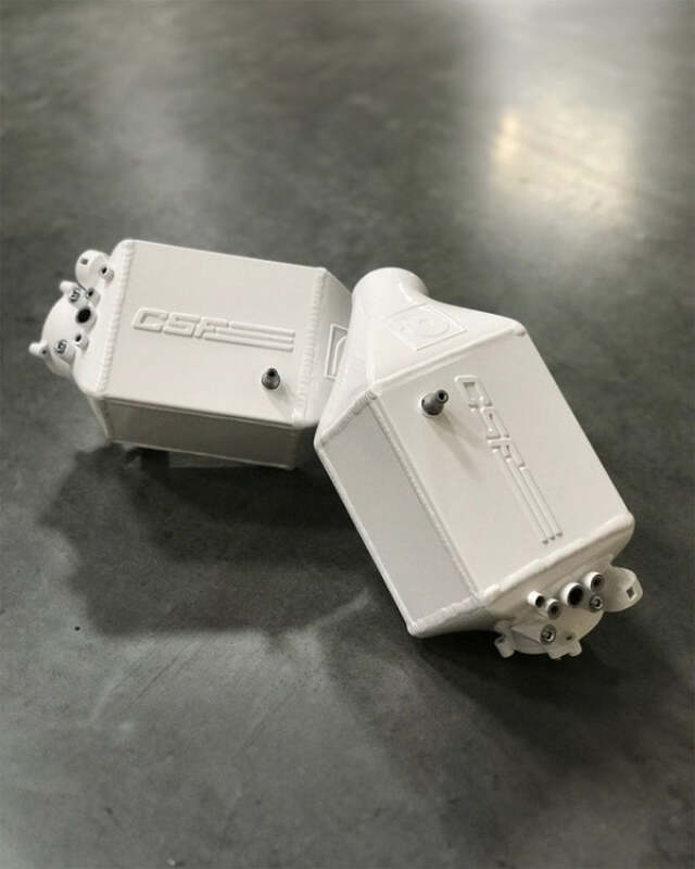 CSF — CSF 12-16 BMW M5 (F10) / 12-18 BMW M6 (F06/F12/F13) Twin Charge-Air-Cooler Set - Alpine White