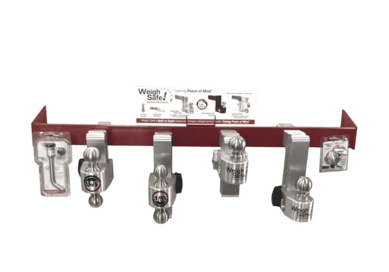 Weigh Safe — Weigh Safe End Cap POP Display Stand - Red