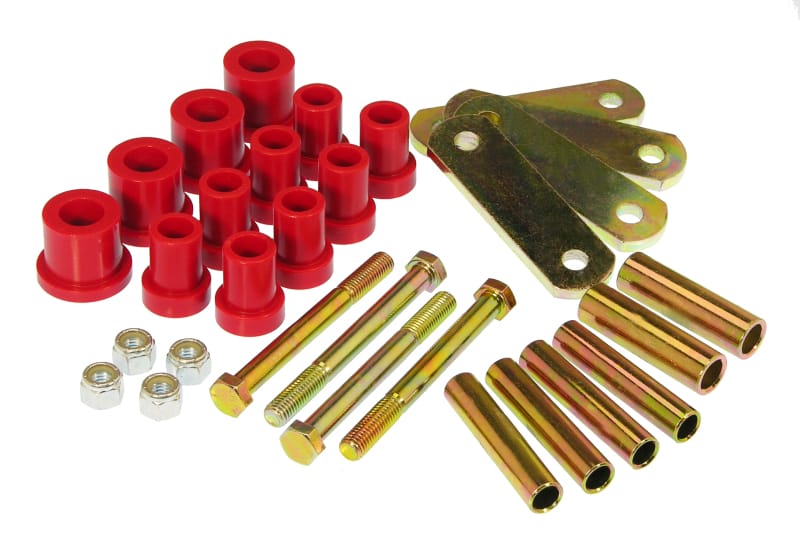 Prothane — Prothane 60-74 Chrysler B & E Body HD Spring & Shackles Bushings - Red
SPRING/SHACKLE BUSH