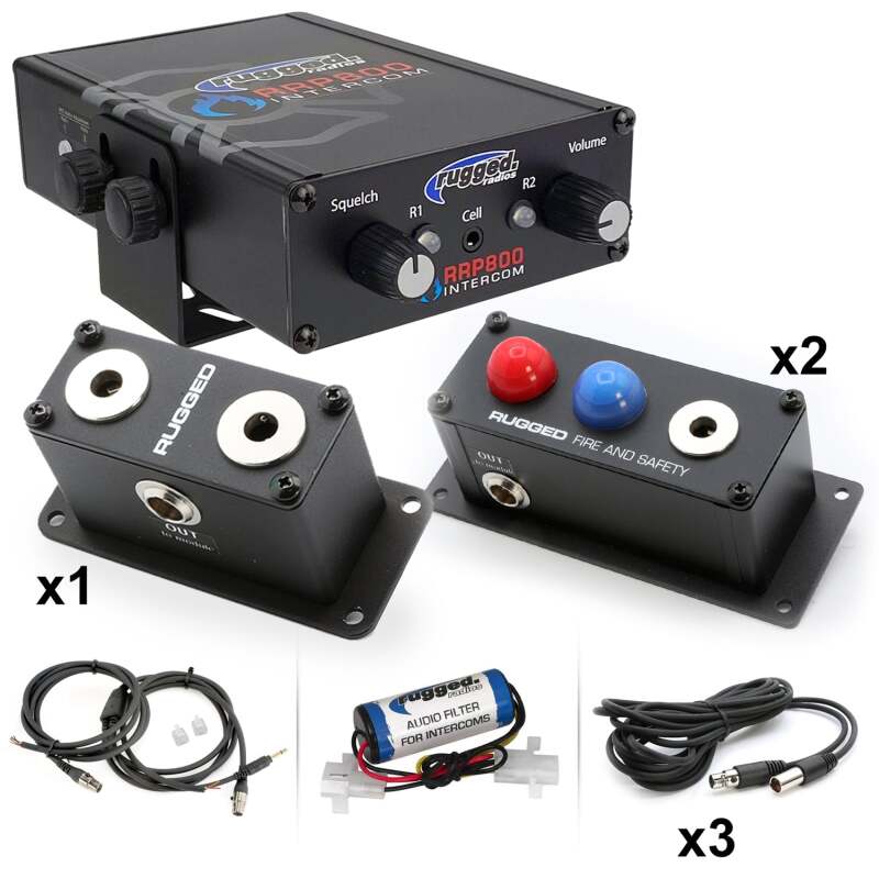 Rugged Radios — Rugged Radios Fire and Safety 4-Person Dual Radio Intercom Kit