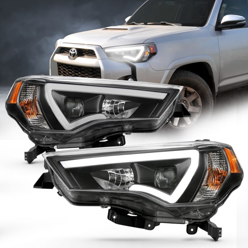 ANZO — ANZO 14-18 Toyota 4 Runner Plank Style Projector Headlights Black w/ Amber
Projector Headlights
Head Light Set