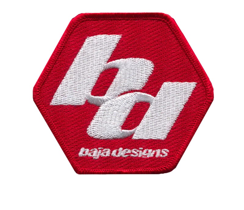 Baja Designs — Baja Designs Patch 3x3 Inch Red/White
