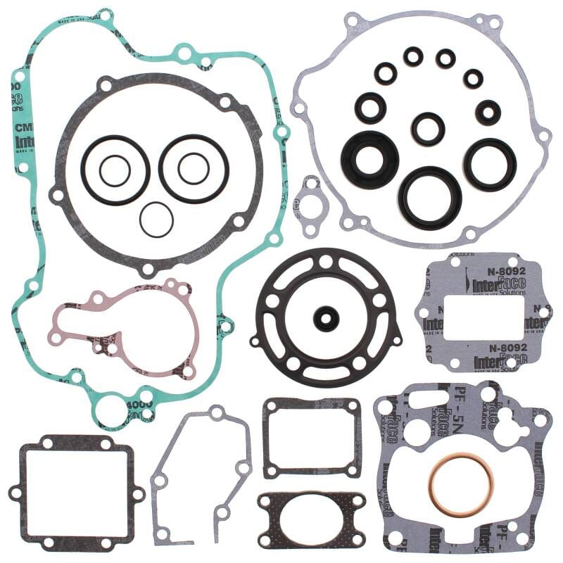 Vertex Pistons — Vertex Gaskets 01-02 Kawasaki KX125 Complete Gasket Kit w/ Oil Seals