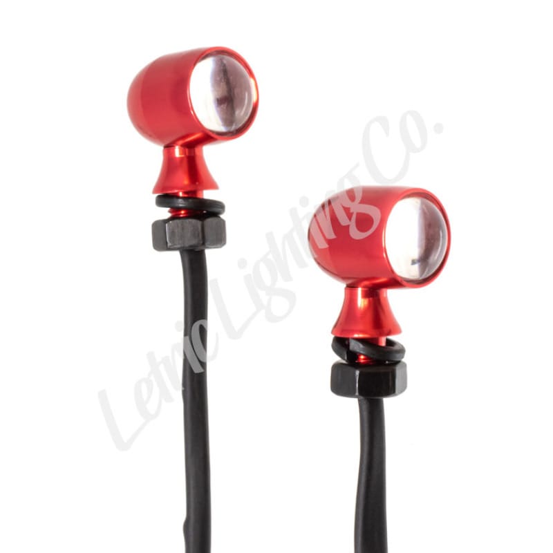 Letric Lighting — Letric Lighting 12mm Mini Red Turn Signal LEDs - Red Anodized