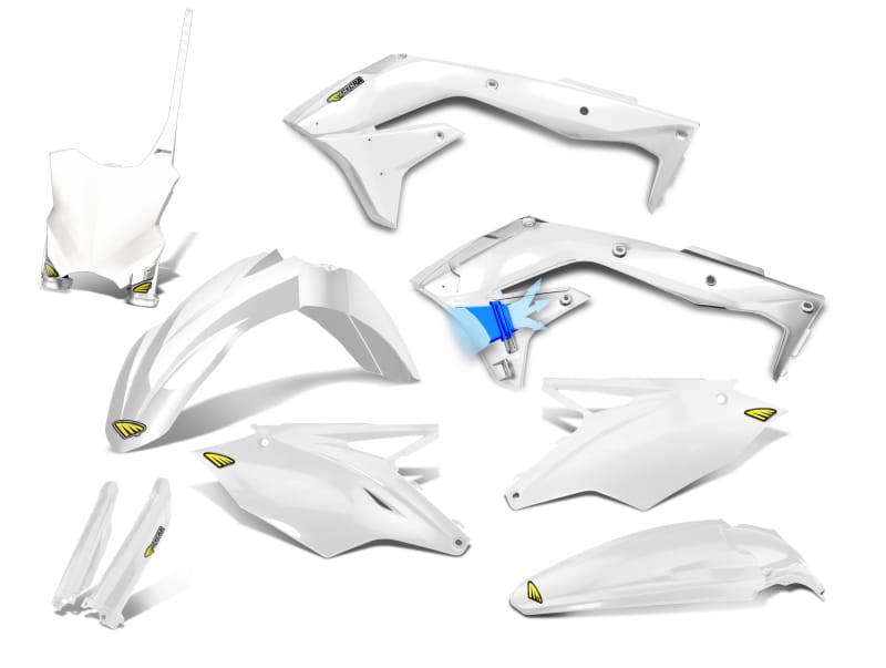 Cycra — Cycra 17-20 Kawasaki KX250F Powerflow Full Body Kit - White