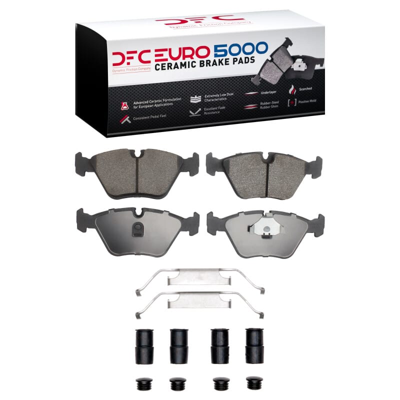 DFC — DFC 87-05 BMW 540i Front Euro 5000 Ceramic Brake Pads and Hardware Kit
DFC EURO Pads + HW