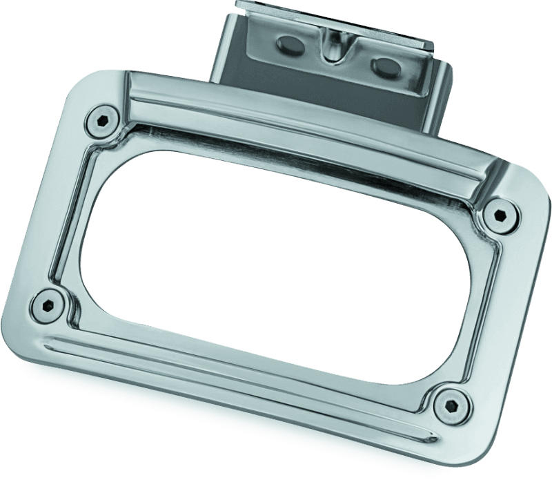 Kuryakyn — Kuryakyn L.E.D. Curved License Plate Frame Indian Chrome