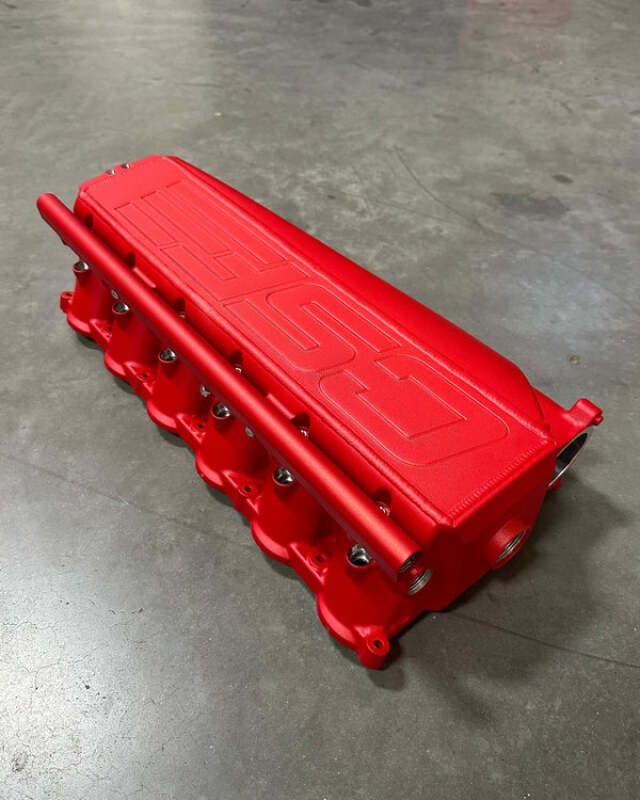 CSF — CSF Gen 2 B58 Race X Charge-Air-Cooler Manifold - Anodized Red