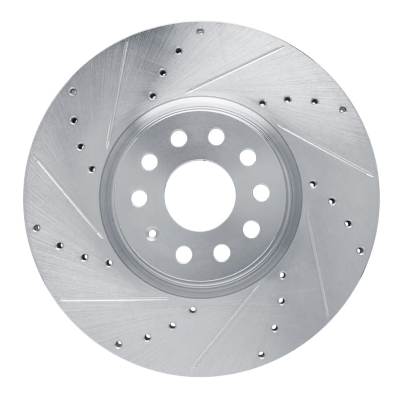 R1 Concepts — R1 18-25 Volkswagen TERamONT (Mexico) Front Left Drilled & Slotted Silver Brake Rotor
R1 Brake Rotor Drill