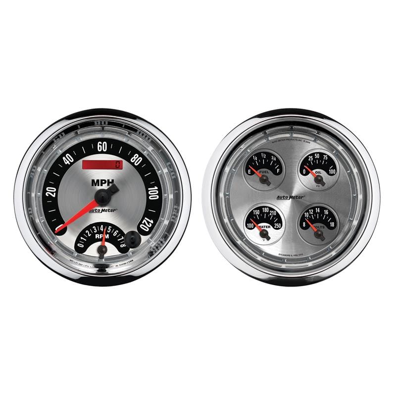 AutoMeter — Autometer 5inch Kit Box - Tach Speedo Combo / Oil Pressure / Water Temp / Volt / Fuel Leve
GA KT 5" Q RPM/SP AM