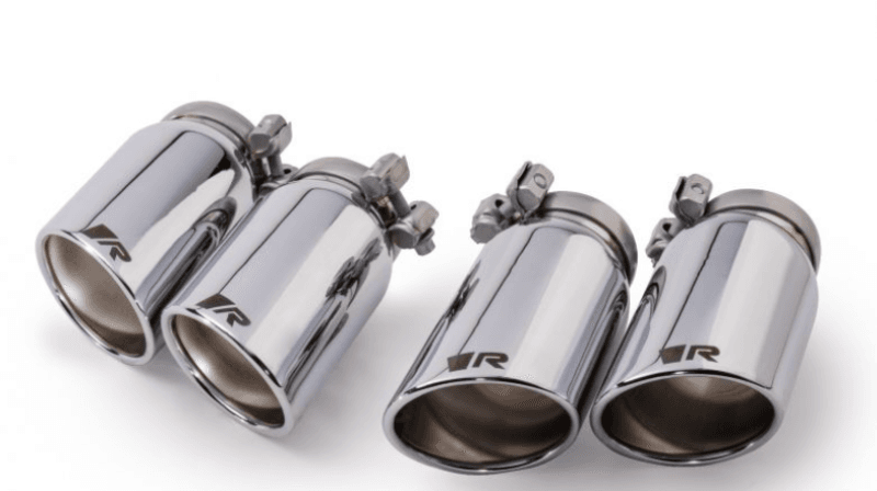 Remus — Remus 2014 BMW X4 F26 84mm Angled/Angled Rolled Edge Chrome Tail Pipe Set (Quad Tips)