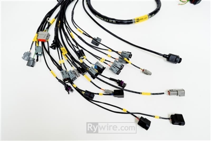 Rywire — Rywire Honda B-Series (w/Syvecs SV7 ECU) Eng Harn w/OBD1 Alt/EV1 Inj/AEM IAT & MAP (Adapter Req)