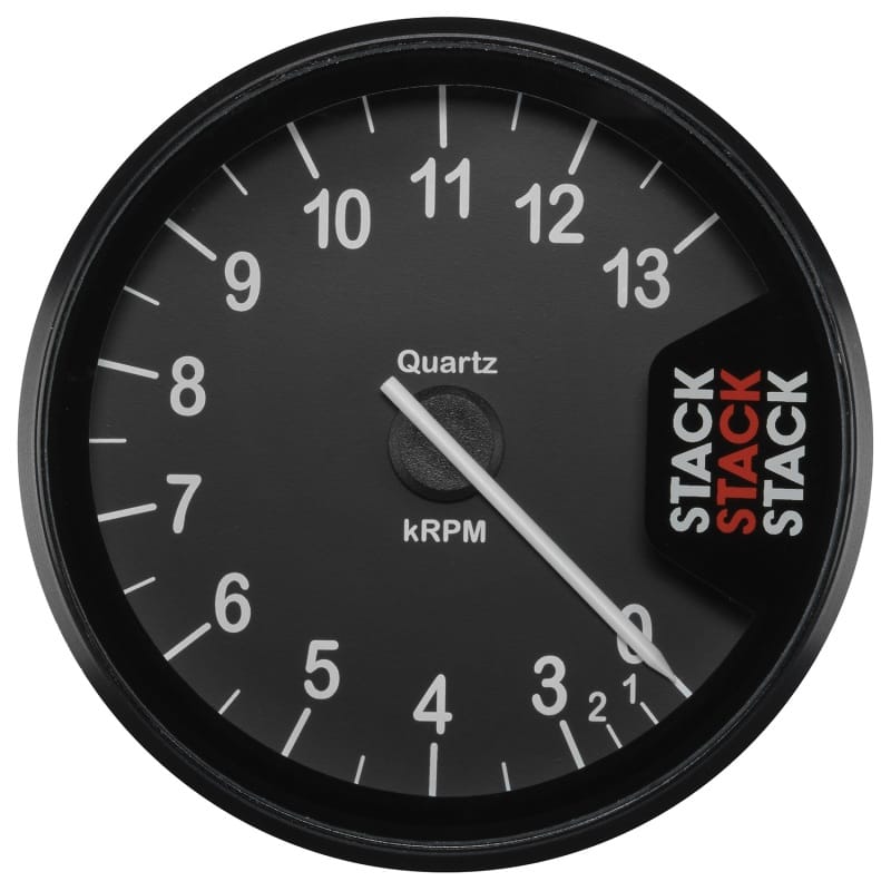AutoMeter — Autometer Stack Clubman Tachometer 80mm 0-3-13K RPM - Black
Tach Club Blk 13kRPM