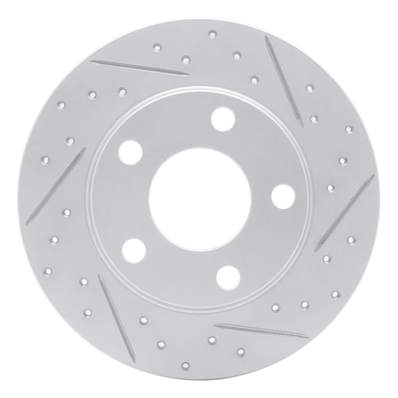 R1 Concepts — R1 99-05 Audi A6 Quattro Rear Left Drilled & Slotted Geo-Carbon Rotor