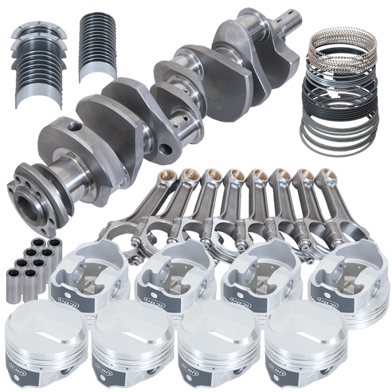 Eagle — Eagle Chevy 454 4.000in Crank 6.135in I-Beam Rods 38cc Dome 4.320in Pistons Rotating Assembly
Street & Strip Assy