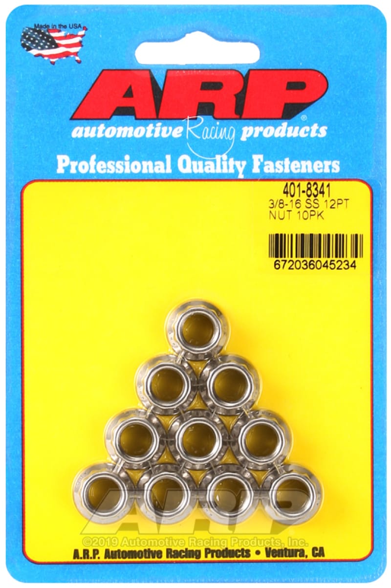 ARP — ARP 3/8-16 12PT SS - 10 PK