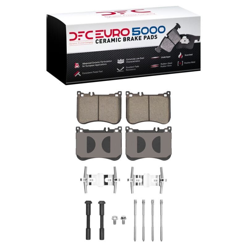 DFC — DFC 13-23 Mercedes-Benz S550 Front Euro 5000 Ceramic Brake Pads and Hardware Kit
DFC EURO Pads + HW