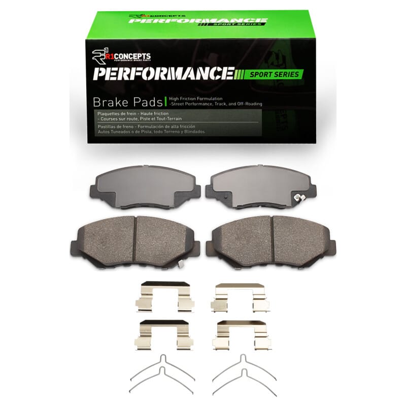 R1 Concepts — R1 03-08 Honda Pilot Front Performance Sport Pads & Hardware Kit
R1 Performance Sport