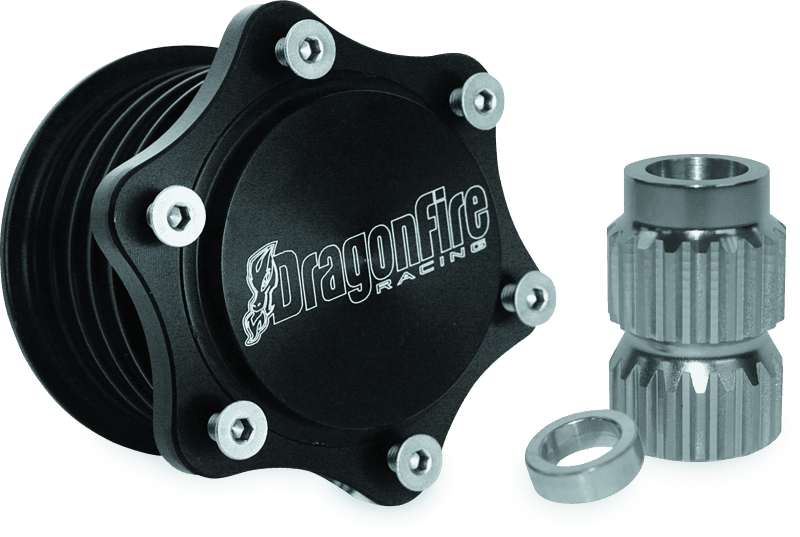 DragonFire Racing — Steering Wheel Hub, Quick-Release, Black