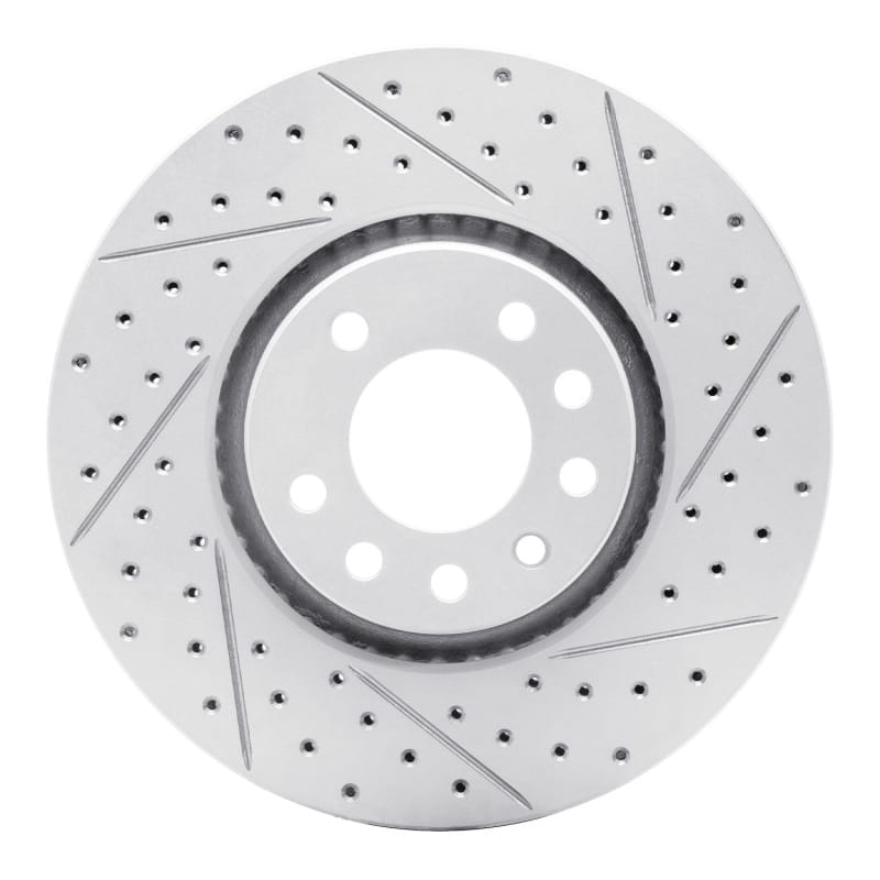 R1 Concepts — R1 99-10 Chevrolet Astra (Mexico) Front Right Drilled & Slotted Geo-Carbon Rotor