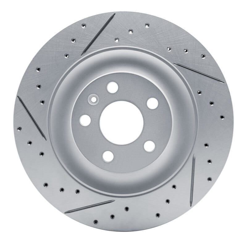 R1 Concepts — R1 16-26 Polestar Polestar 2 Rear Left Drilled & Slotted Geo-Carbon Rotor