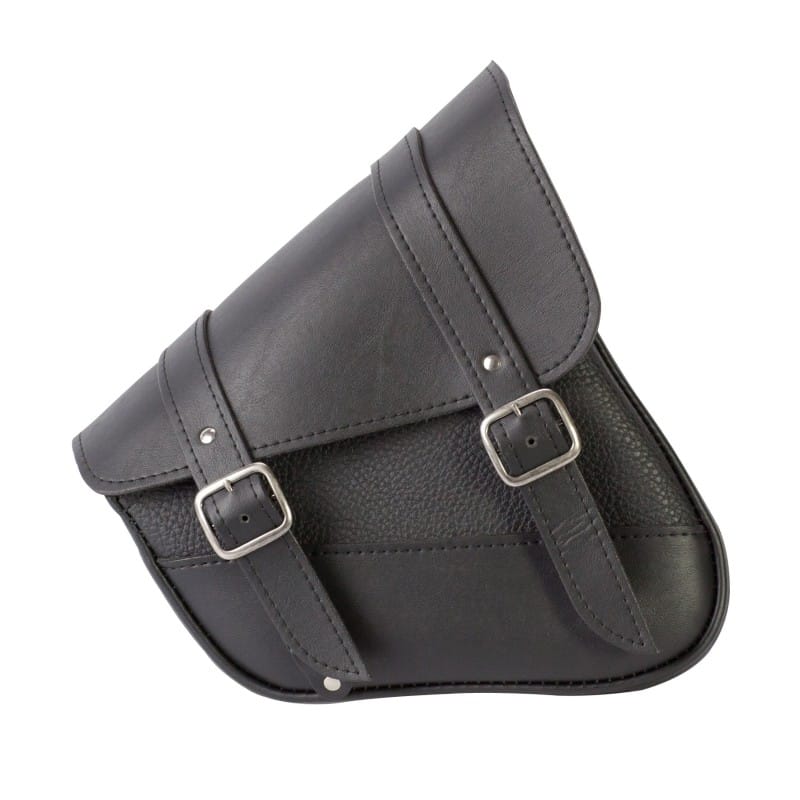 Willie & Max — Willie & Max HD Sportsters, Custom Hard Tails Swingarm Bag Dual Shock(10.5inLx11.5inWx4.5inH)- Black