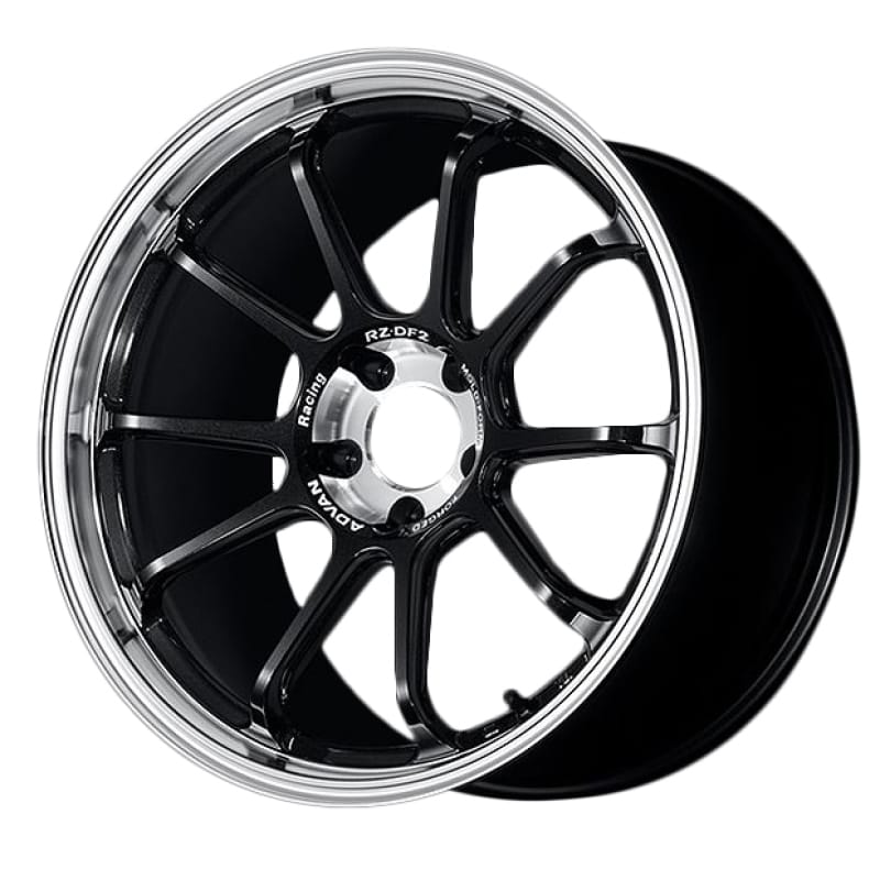 Advan — Advan RZ-DF2 19x9.5 +22 5x120 Diamond Cut & Racing Titanium Black Wheel