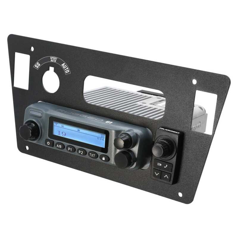 Rugged Radios — Rugged Radios 2024 Yamaha YXZ Mount for M1 / G1 / RM60 / GMR45 Mobile Radio and 696 Rocker Intercom