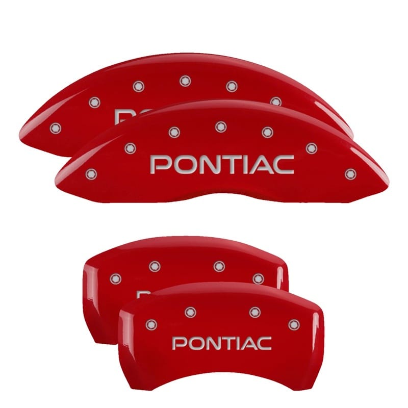 MGP — MGP 4 Caliper Covers Engraved Front & Rear Pontiac Red Finish Silver Char 2008 Pontiac G8
Caliper Covers